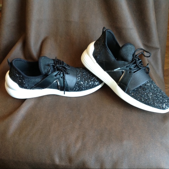 Forever 21 Shoes - Black Glitter Sneakers